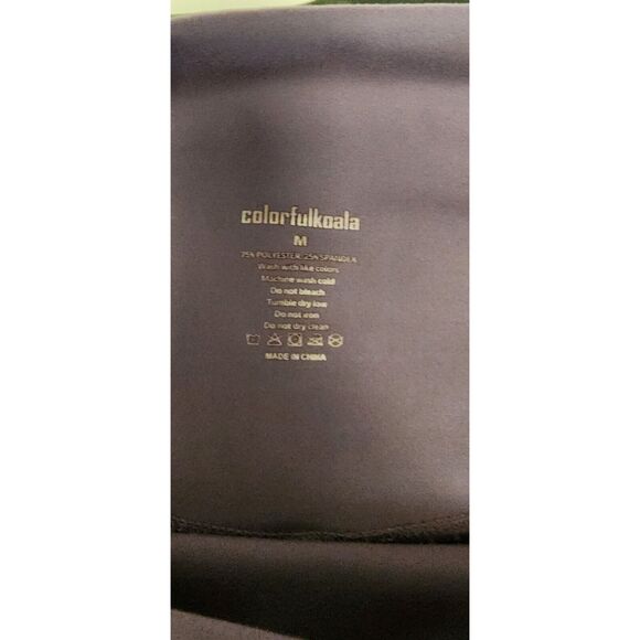 Colorfulkoala Activewear 25” Purple /Green Leggings & FREELY BLACK SKORT M - Picture 7 of 12